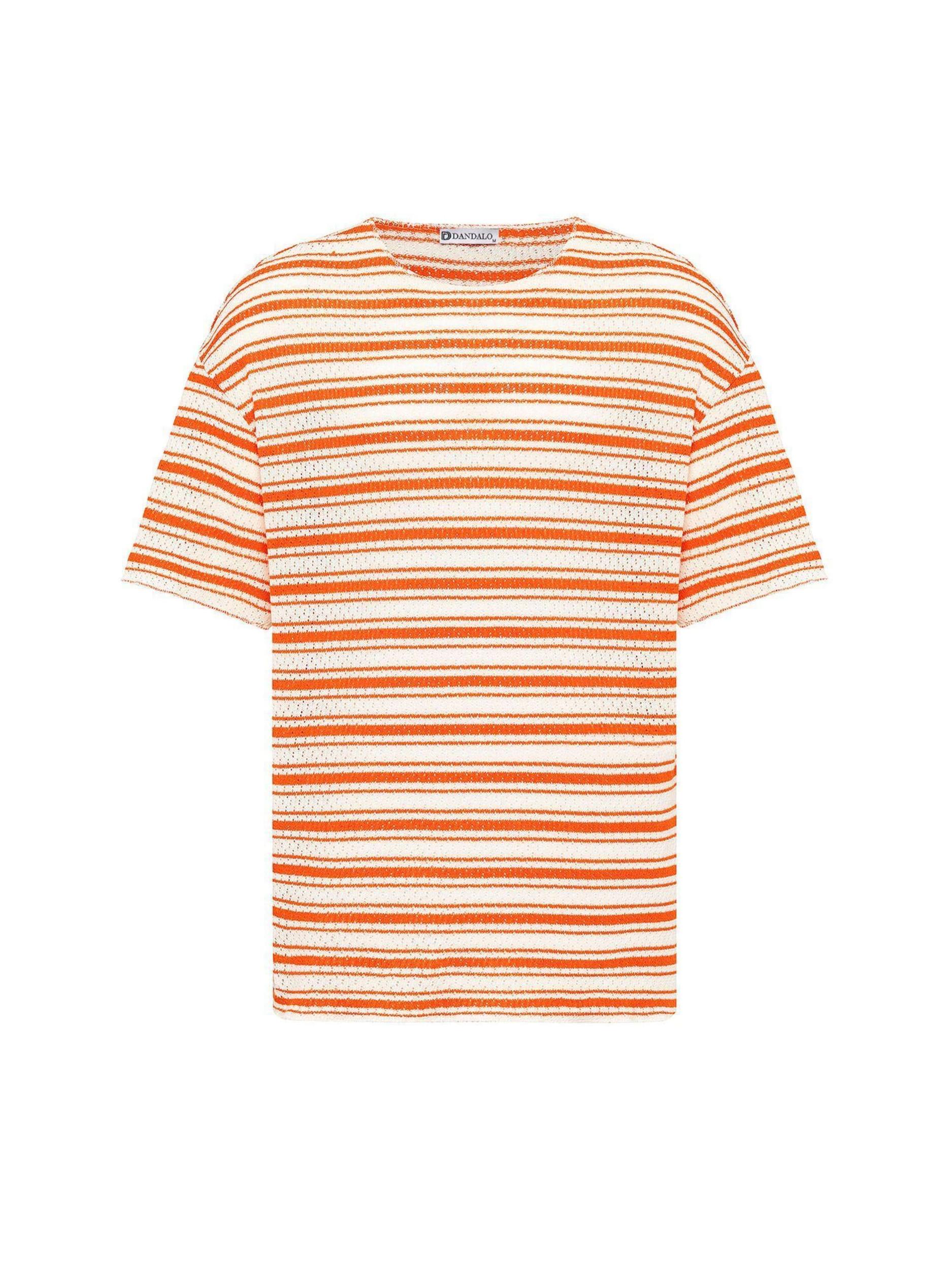 Dandalo Tričko oranžová / bílá