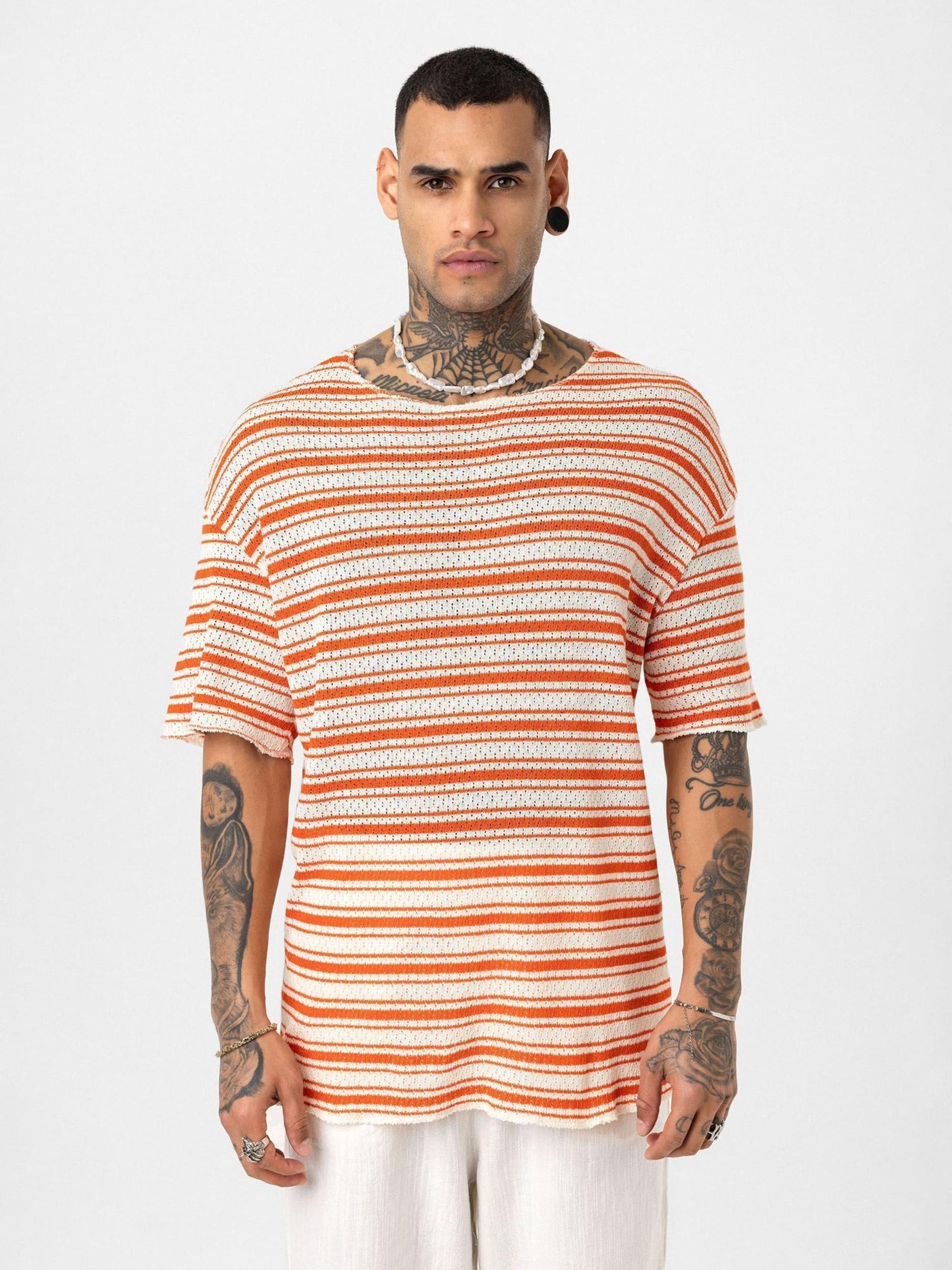 Dandalo Tričko oranžová / bílá