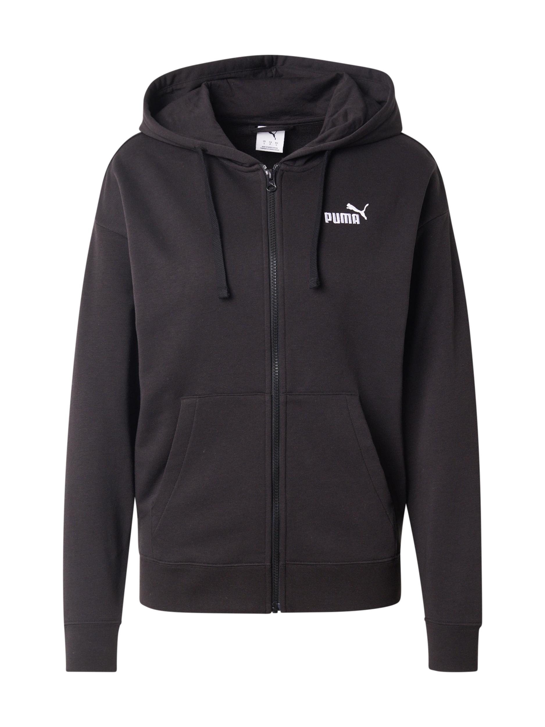 PUMA Sportovní mikina 'Ess No. 1' černá / offwhite