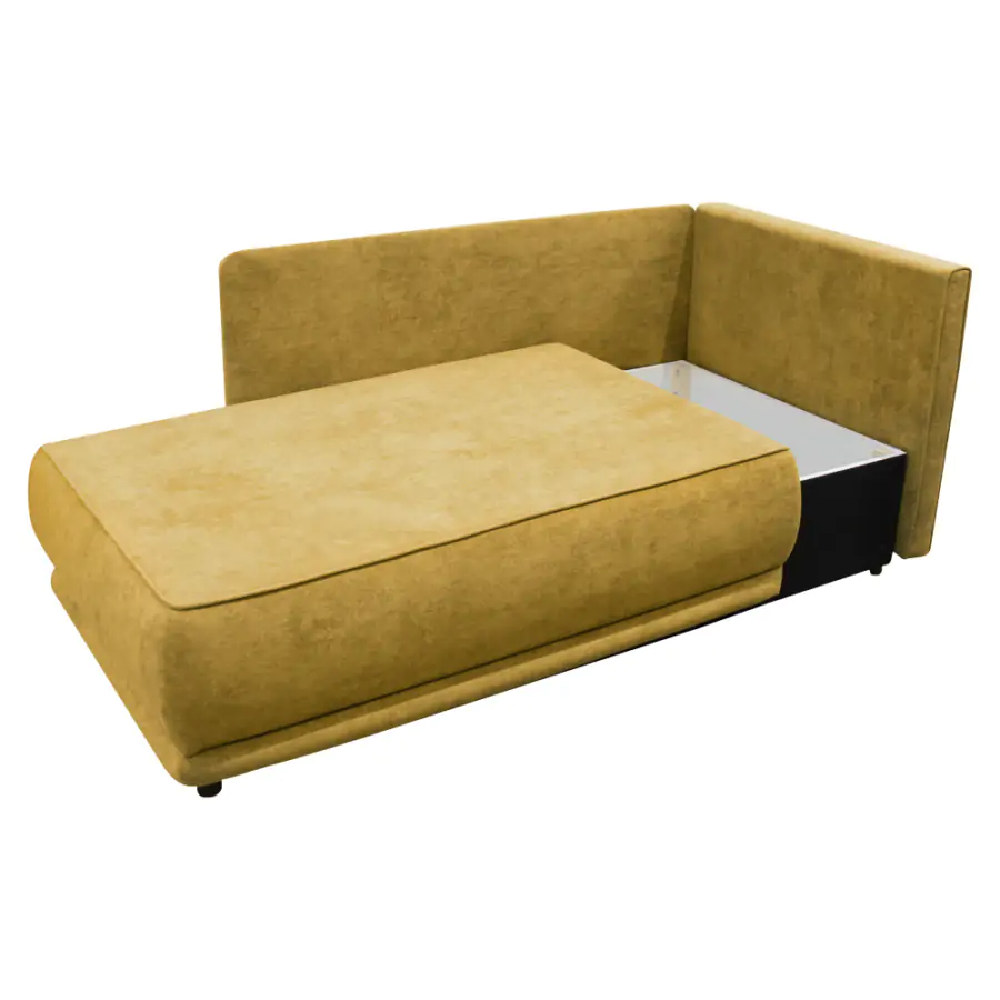 Tempo Kondela Rozkládací pohovka LIAMI, PRAVÁ, hořčicová