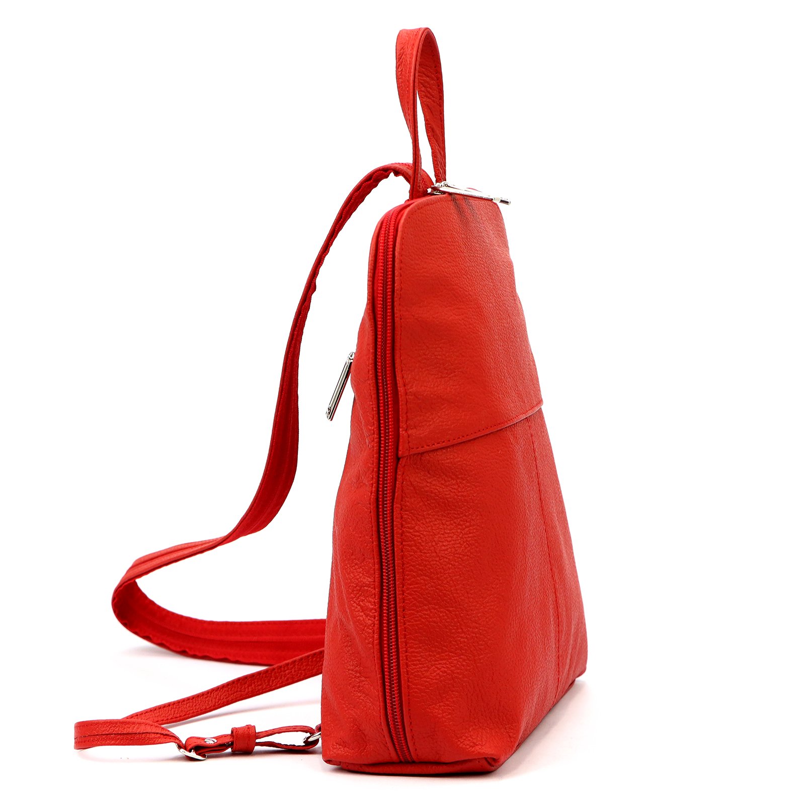 Dámský kožený batoh Voyager 517 červený