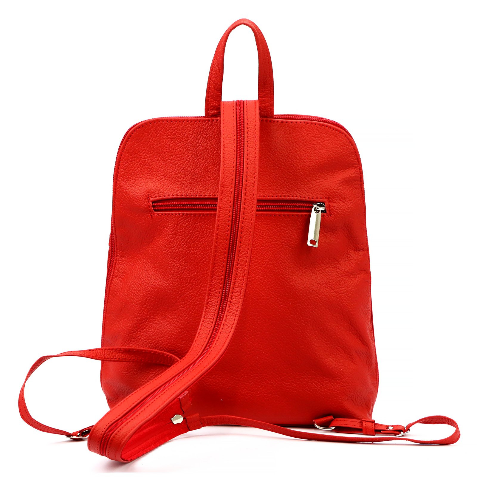Dámský kožený batoh Voyager 517 červený