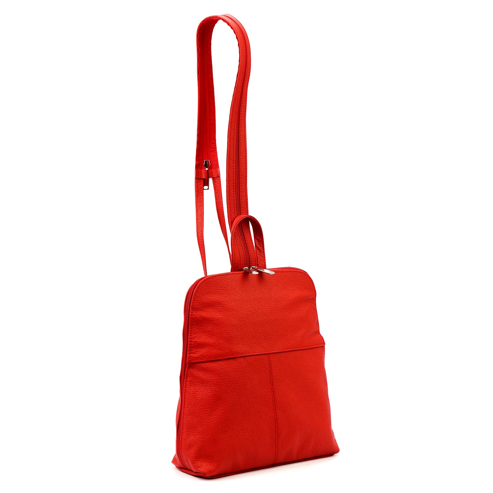 Dámský kožený batoh Voyager 517 červený