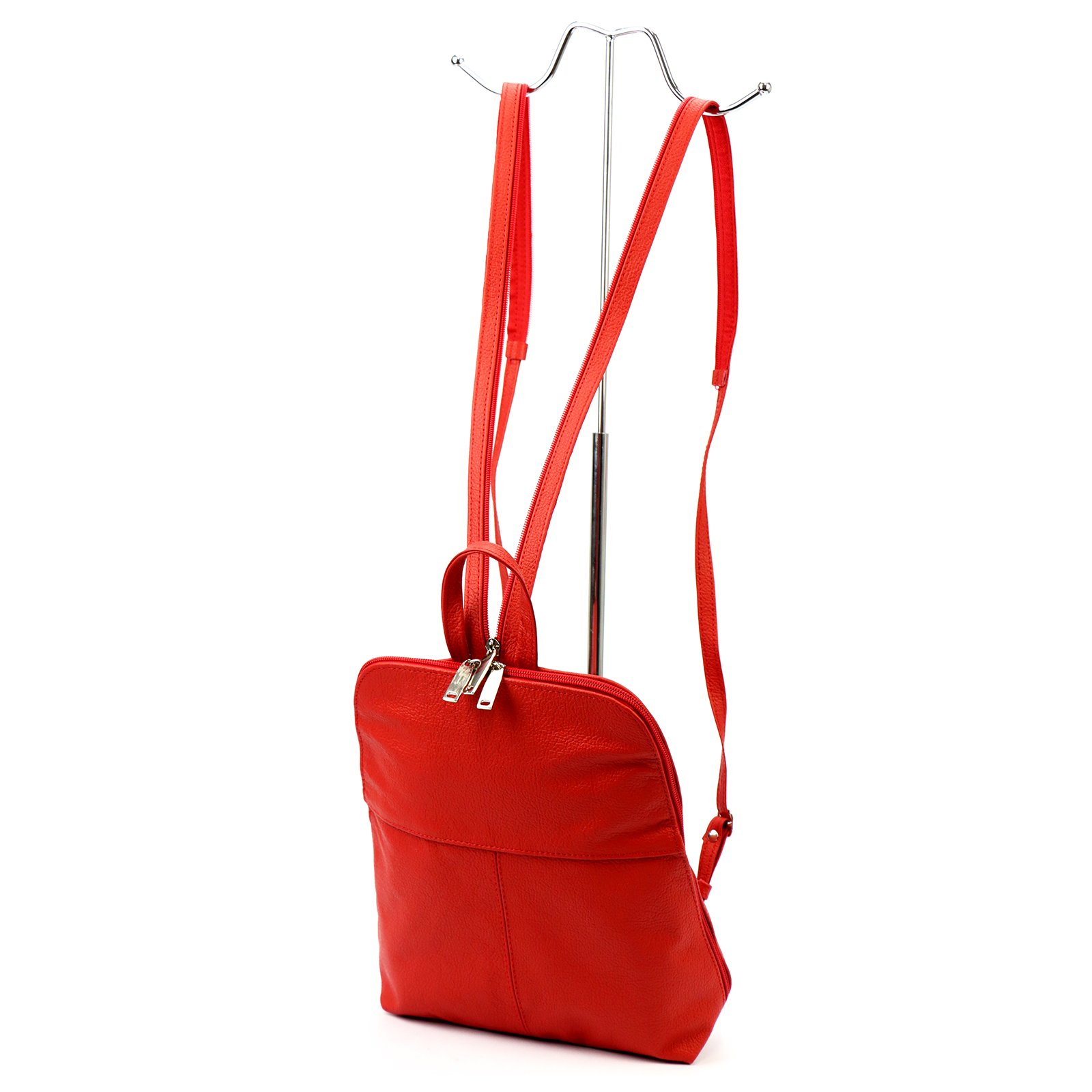 Dámský kožený batoh Voyager 517 červený