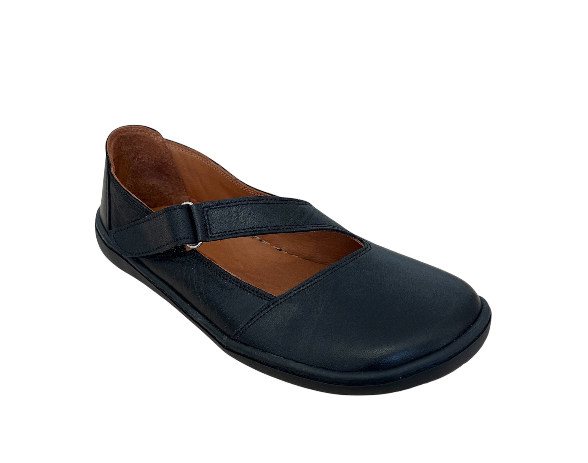 KTR dámské barefoot baleríny s páskem TIMOTI Black