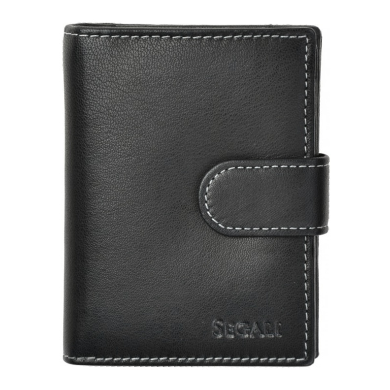 Segali SG-7319 dámská kožená peněženka černá