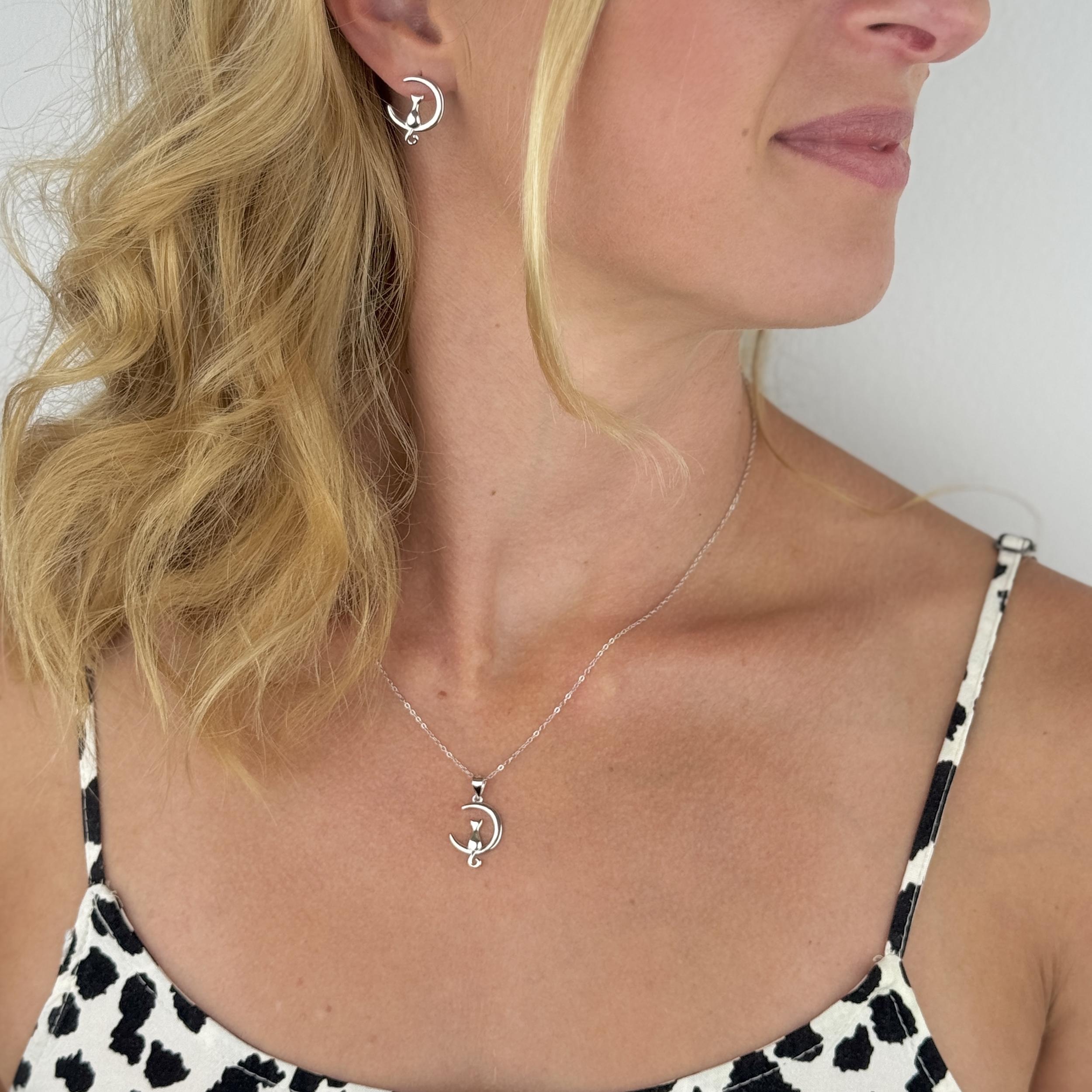 MAJYA Stříbrný řetízek s přívěskem KATY 11215