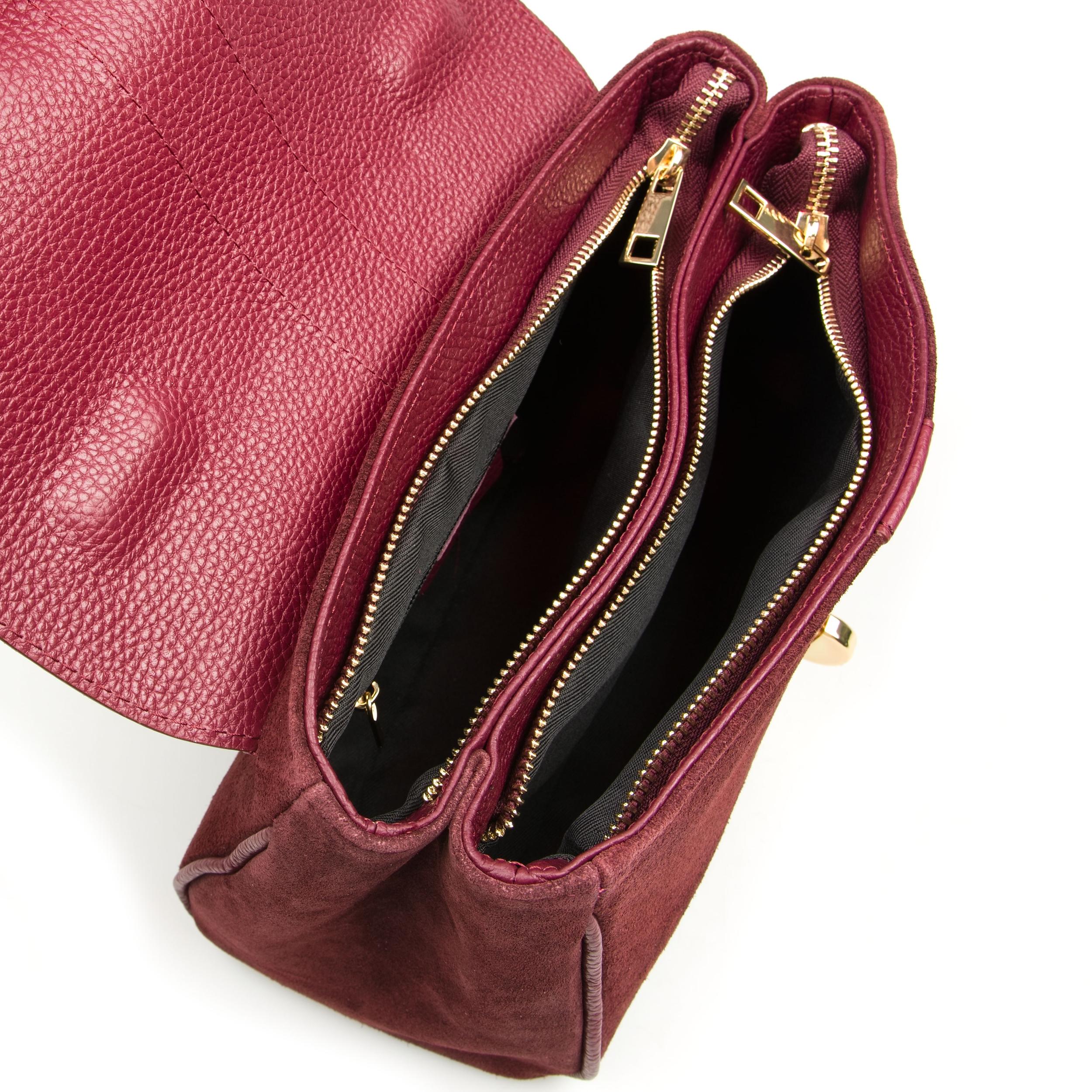 Blaire Kožená kabelka Rada bordó