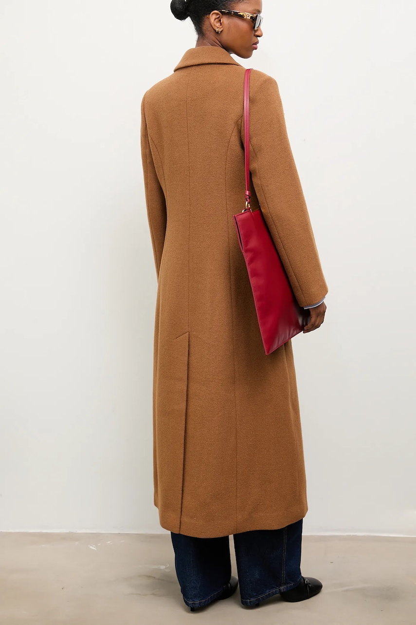 Vlněný kabát Answear.LAB béžová barva