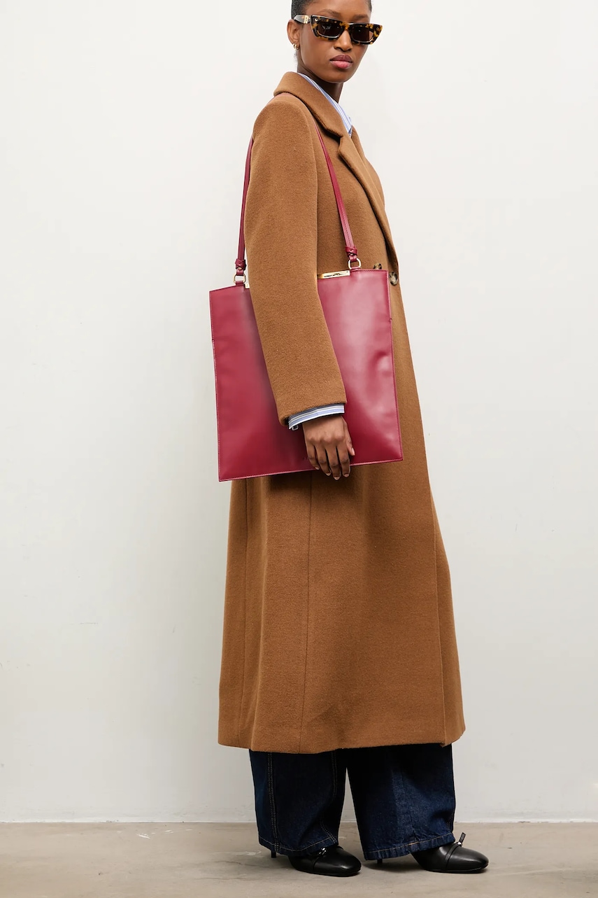 Vlněný kabát Answear.LAB béžová barva