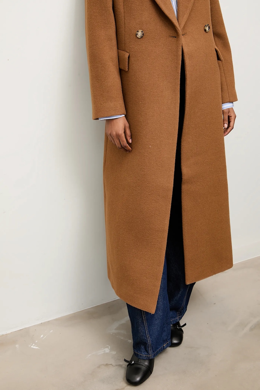 Vlněný kabát Answear.LAB béžová barva