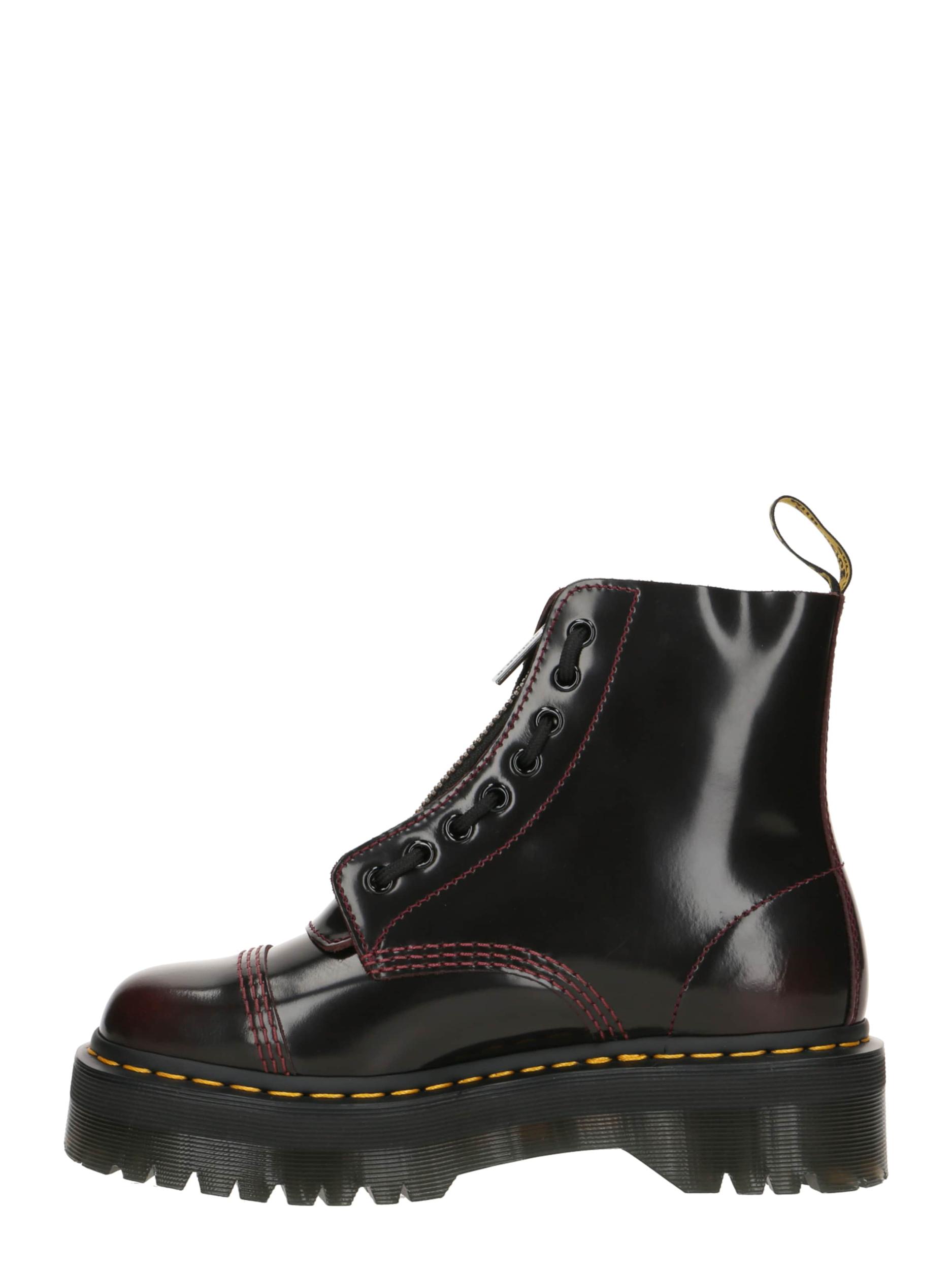 Dr. Martens Šněrovací kozačky 'Sinclair' vínově červená