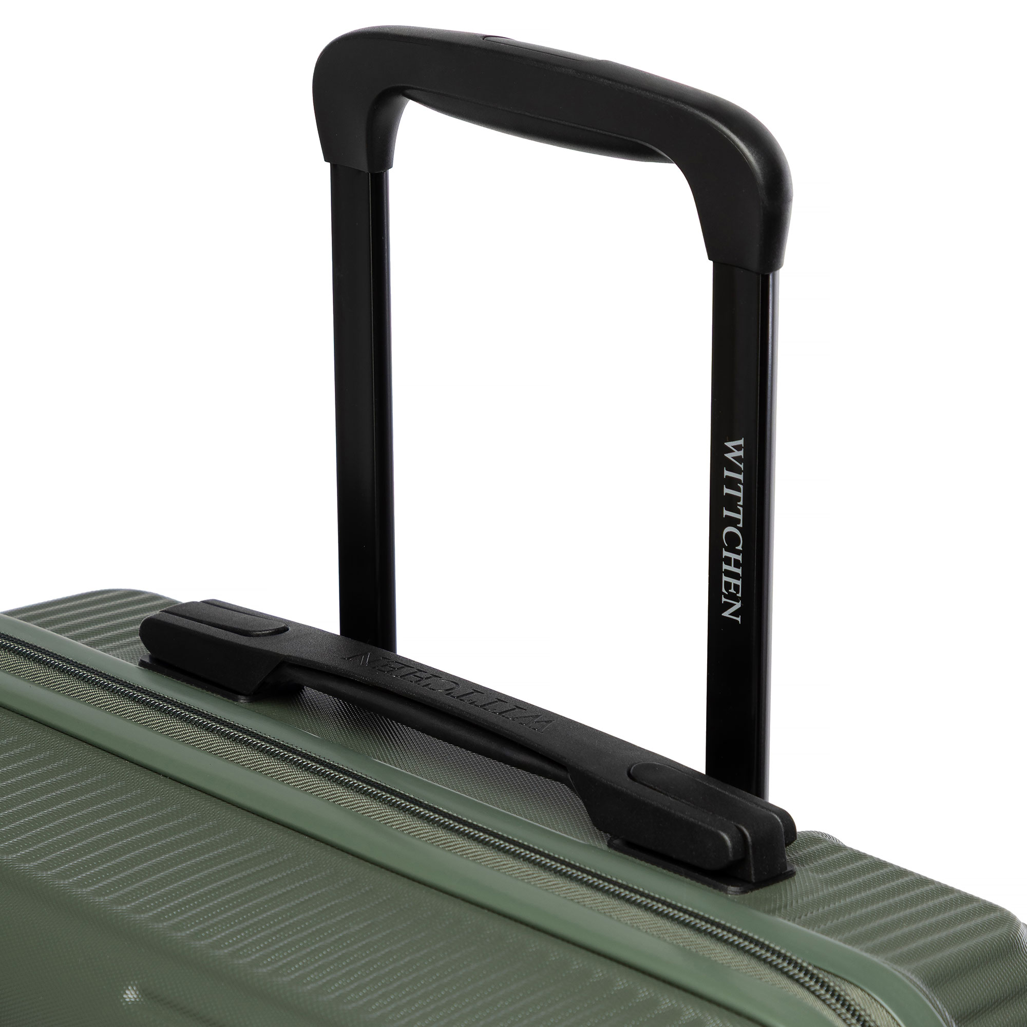 Wittchen Malý khaki kufr z ABS s jemnými pruhy