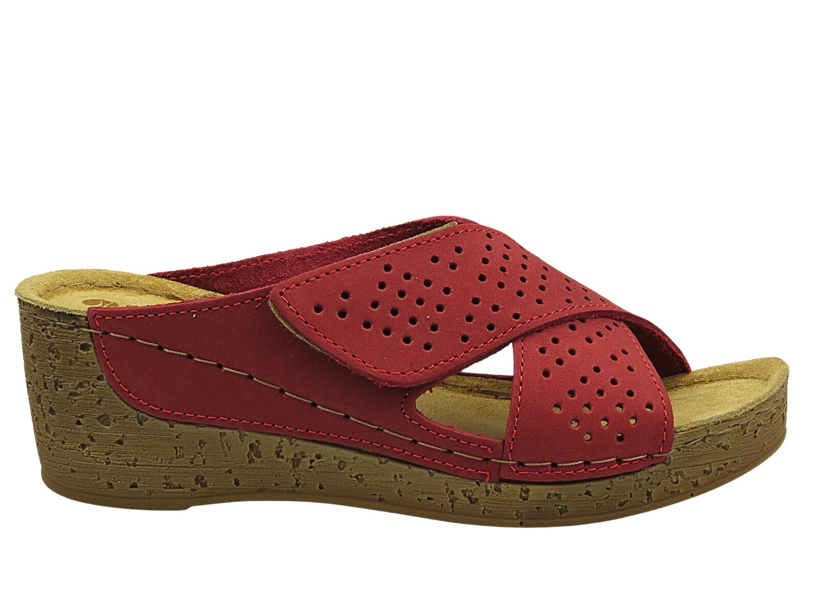 Dámské nazouvací pantofle na klínku Inblu FG-40, bílé