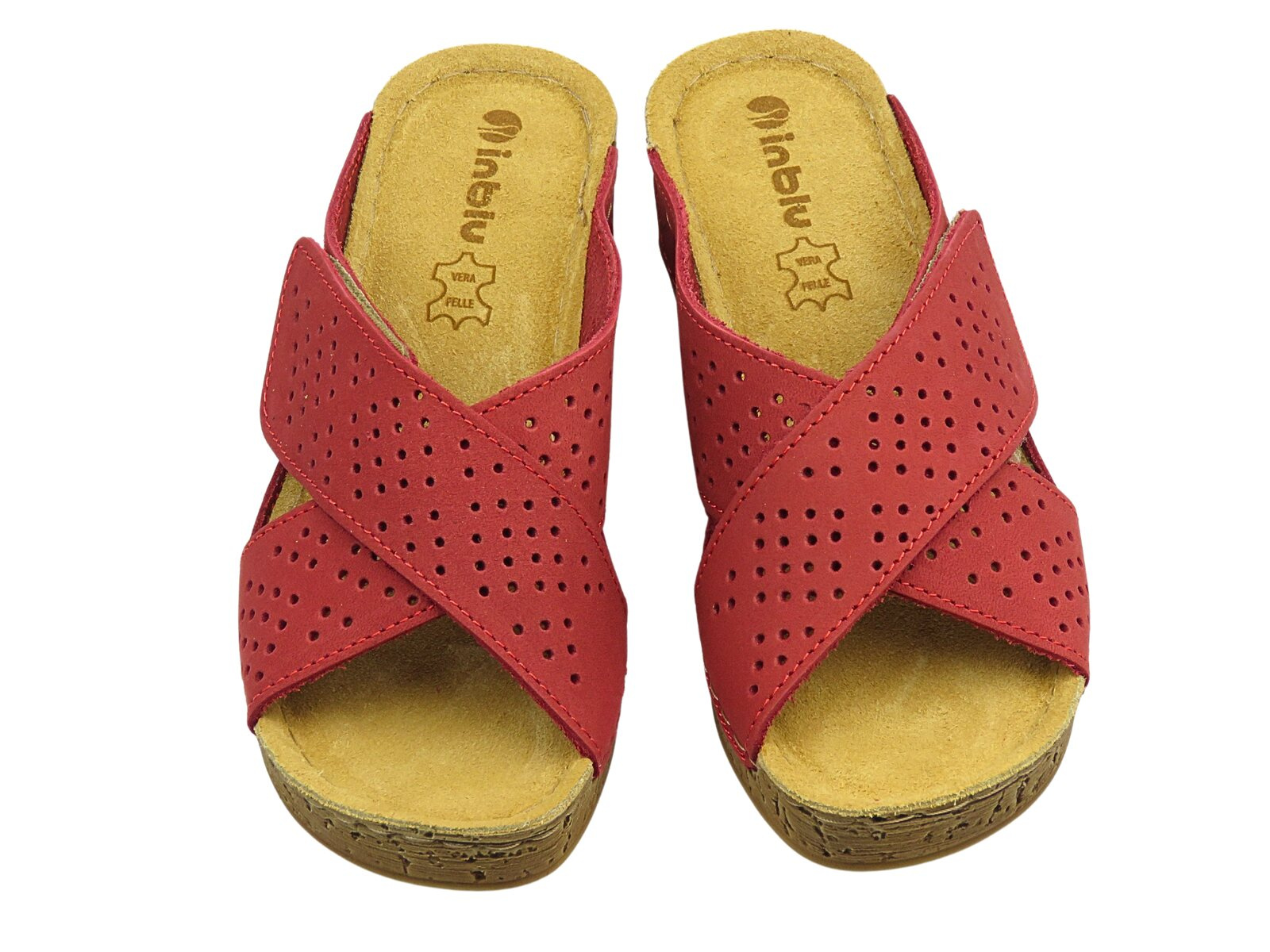 Dámské nazouvací pantofle na klínku Inblu FG-40, bílé