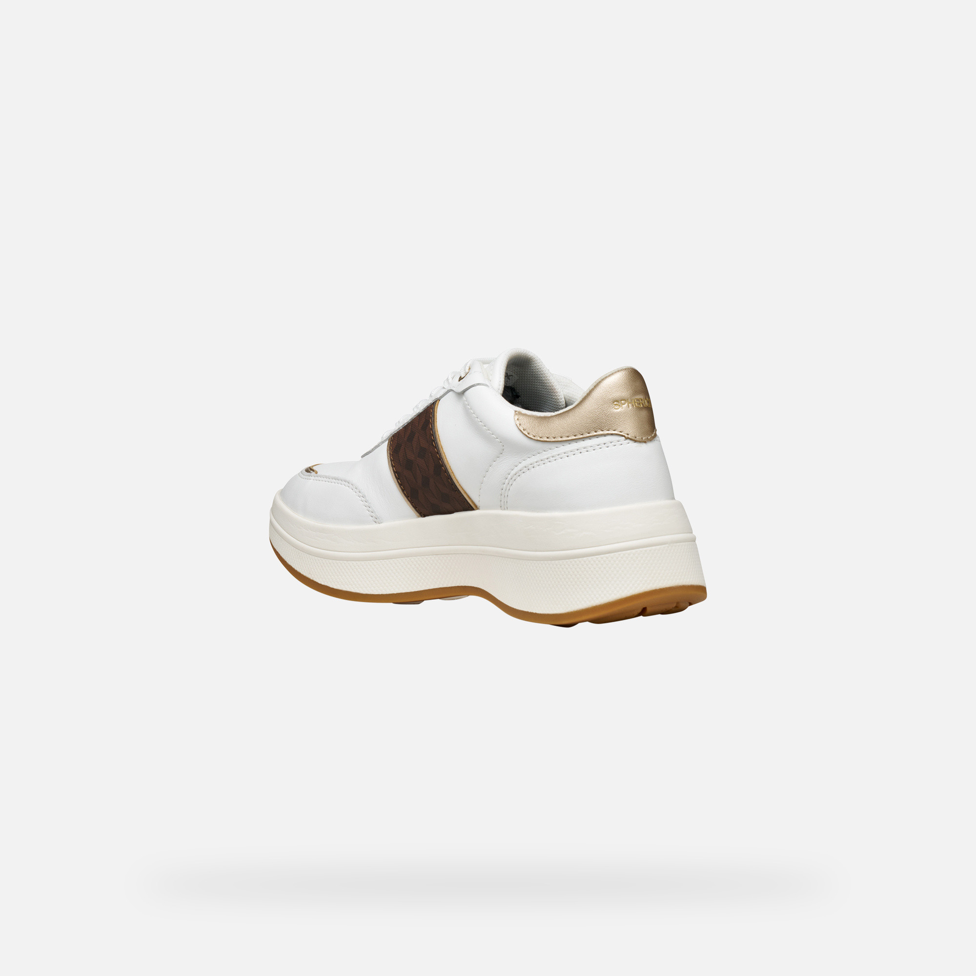 Bílé dámské tenisky Geox Spherica ECUB-3 - Dámské