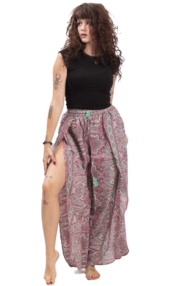 Indie Kalhoty SAMAIRA růžové VI.