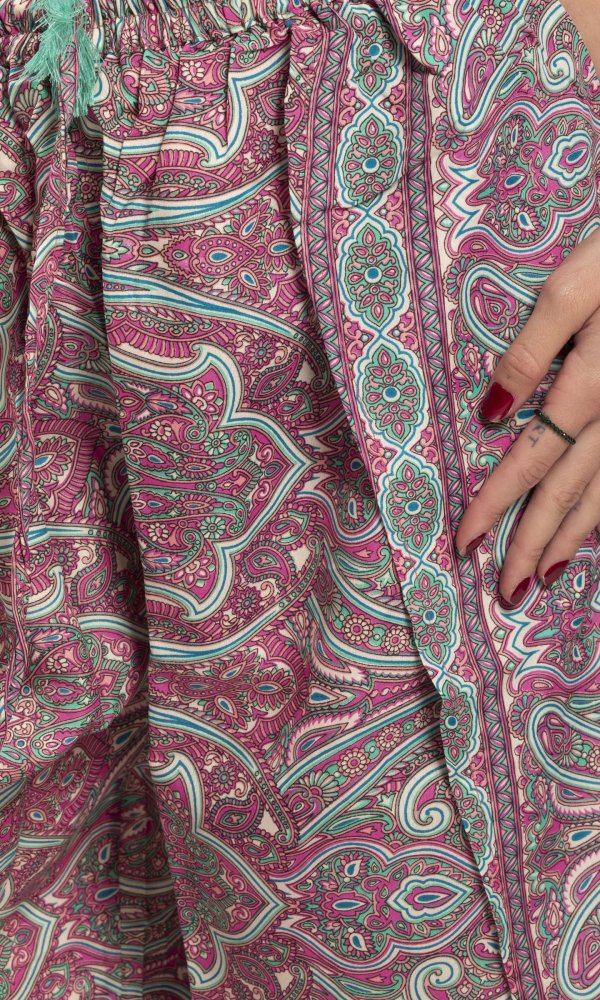 Indie Kalhoty SAMAIRA růžové VI.