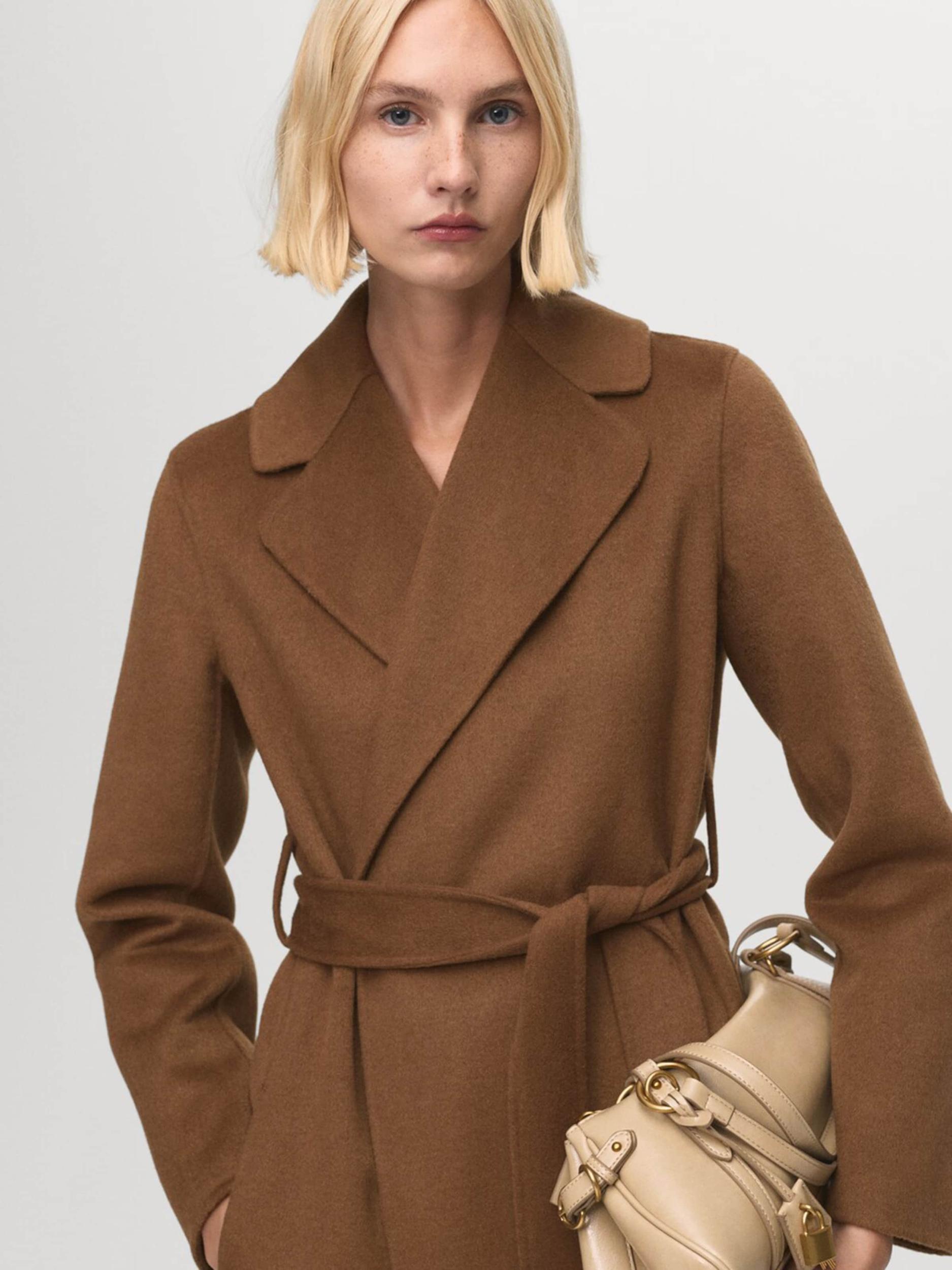 MANGO Přechodný kabát 'BATIN' hnědá