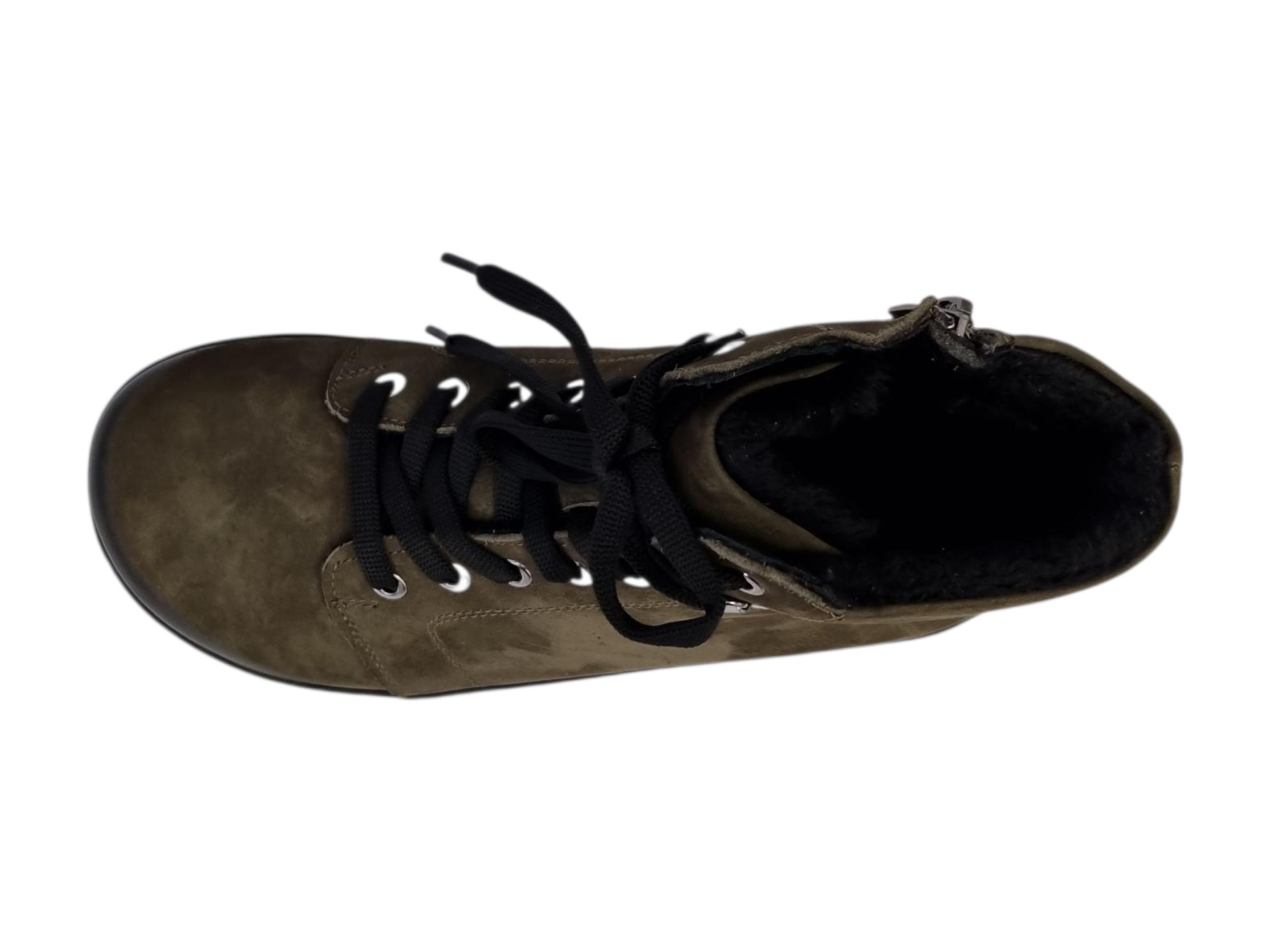 beBare dámská kotníková barefoot obuv PORTO 28003 khaki