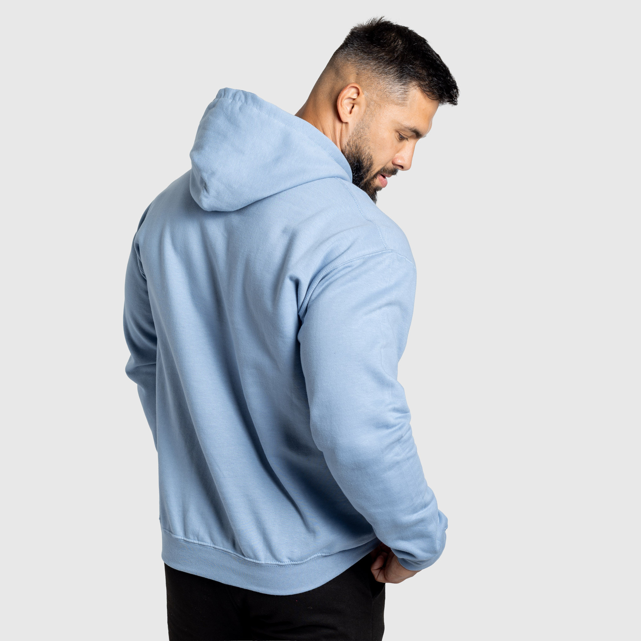 Mikina s kapucí Iron Aesthetics Frontline, modrá