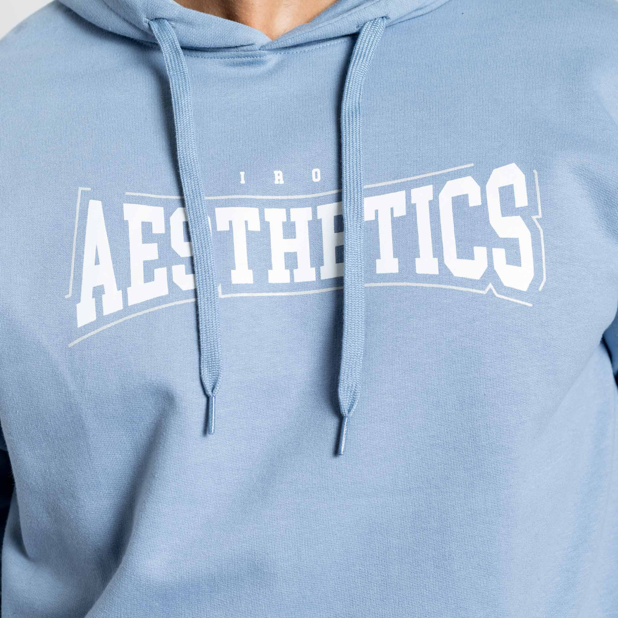 Mikina s kapucí Iron Aesthetics Frontline, modrá
