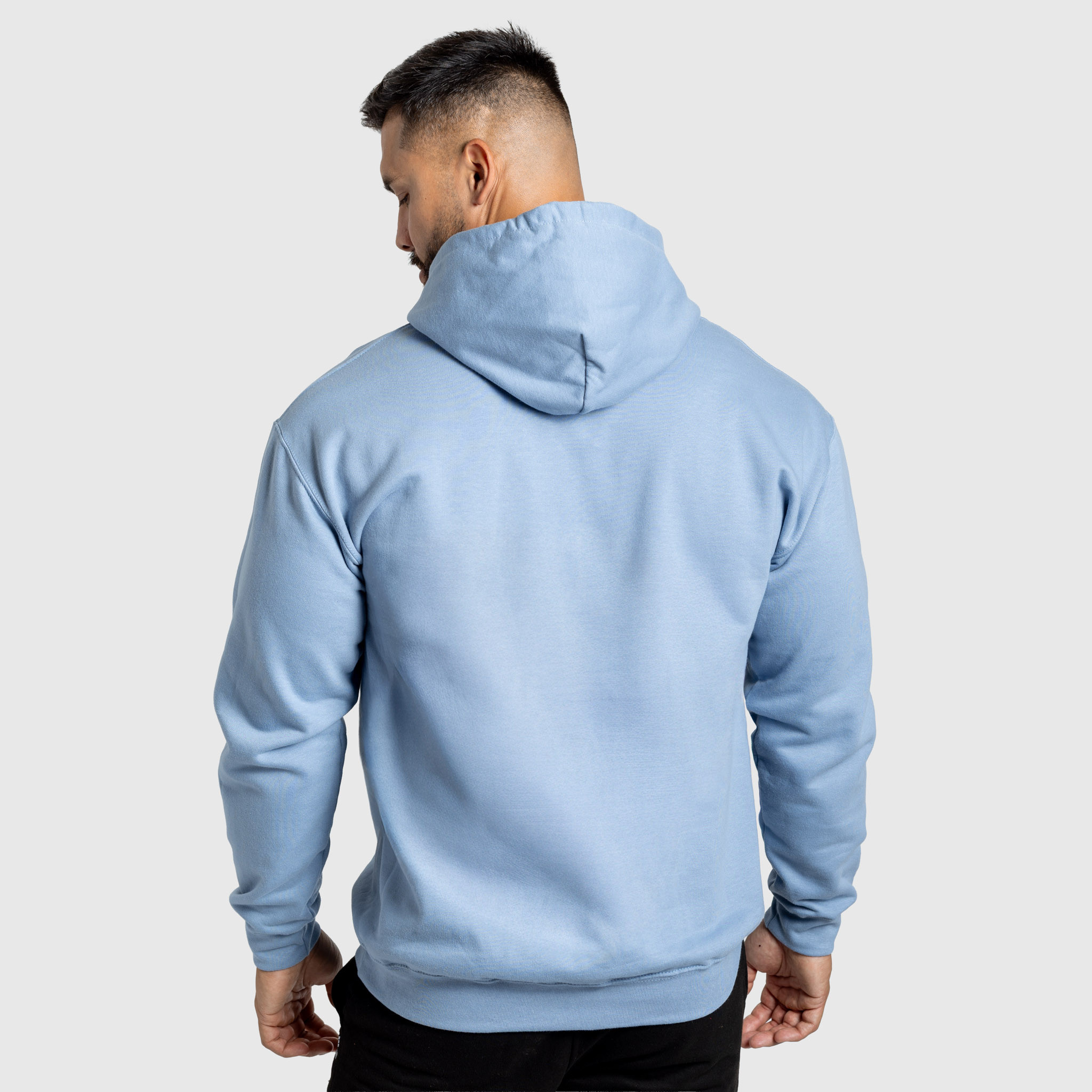 Mikina s kapucí Iron Aesthetics Frontline, modrá