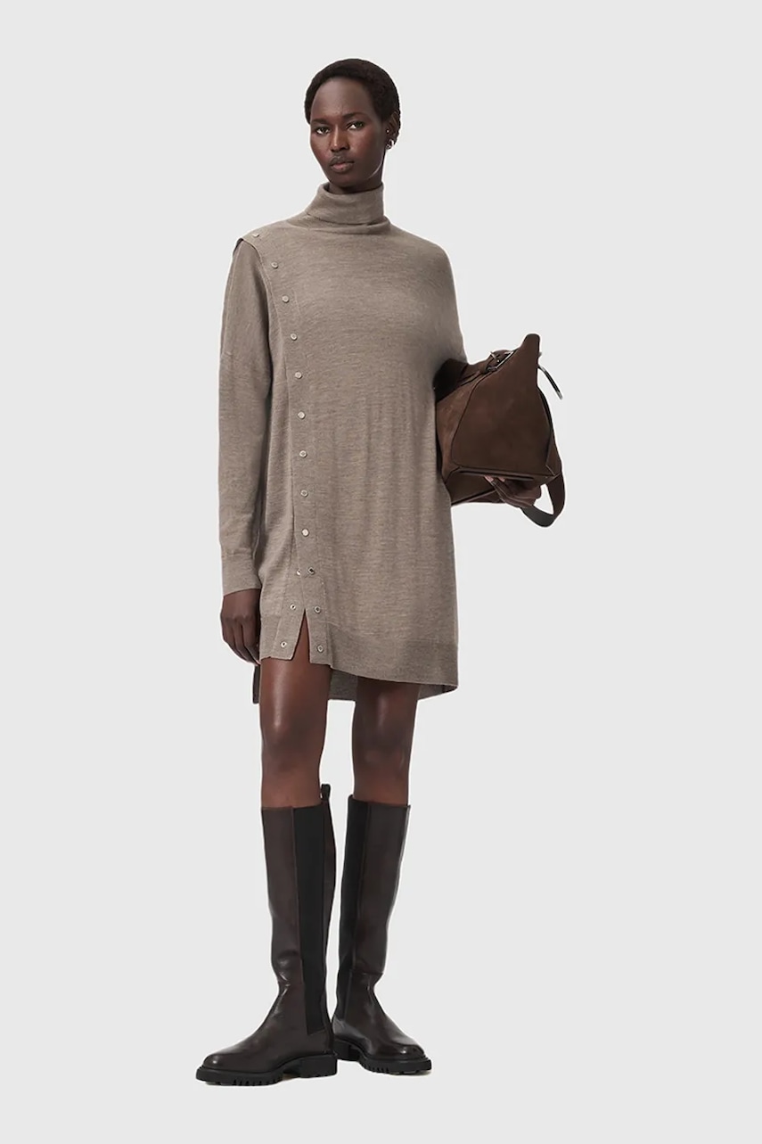 Vlněné šaty AllSaints UMI