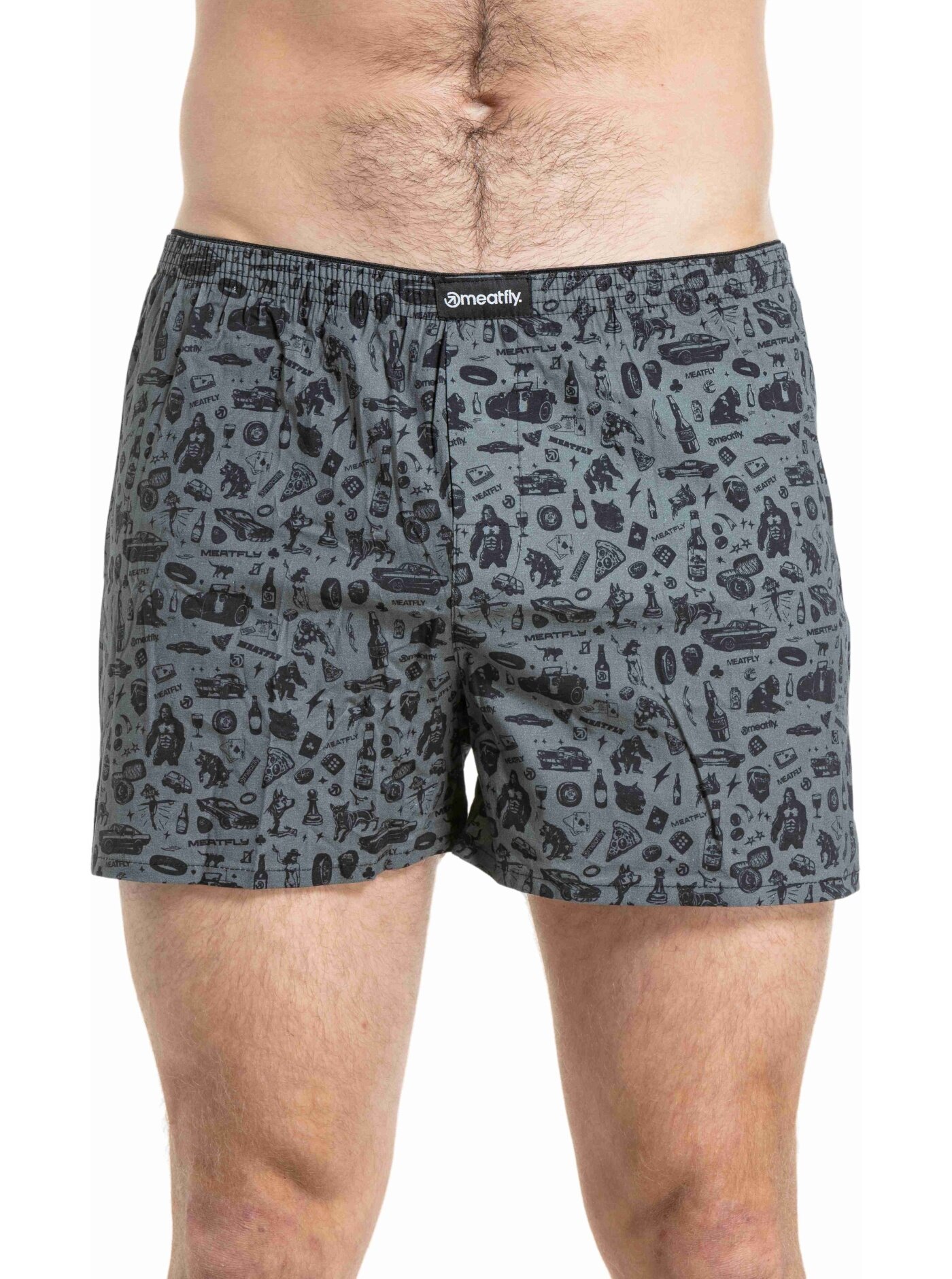 Meatfly pánské trenýrky Agostino Riot Act Seamless Double Pack | Mnohobarevná