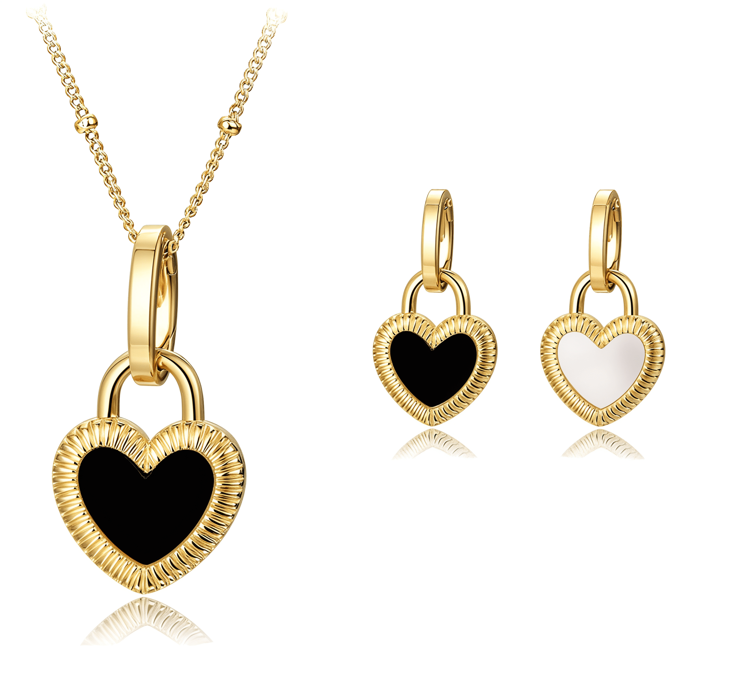 ELENYS Reverso – pozlacený náhrdelník 18K žluté zlato