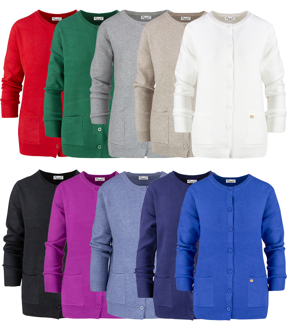 Pri Classic warm thick short LEOILA sweater with button closure