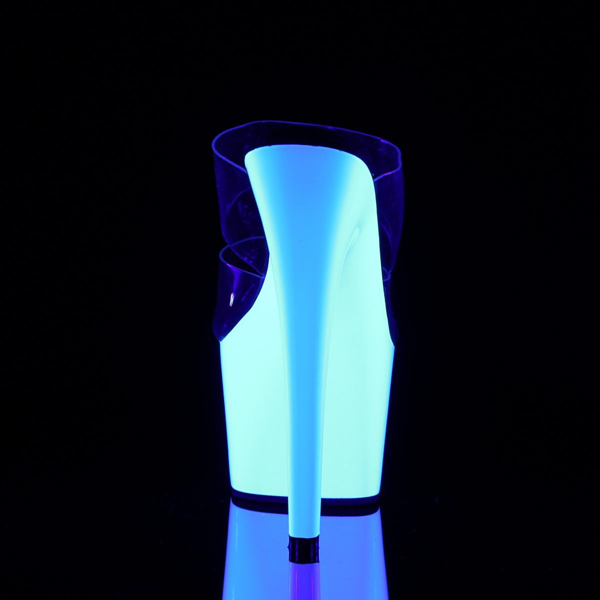 Pleaser adore-702uv svítící bílé sexy boty