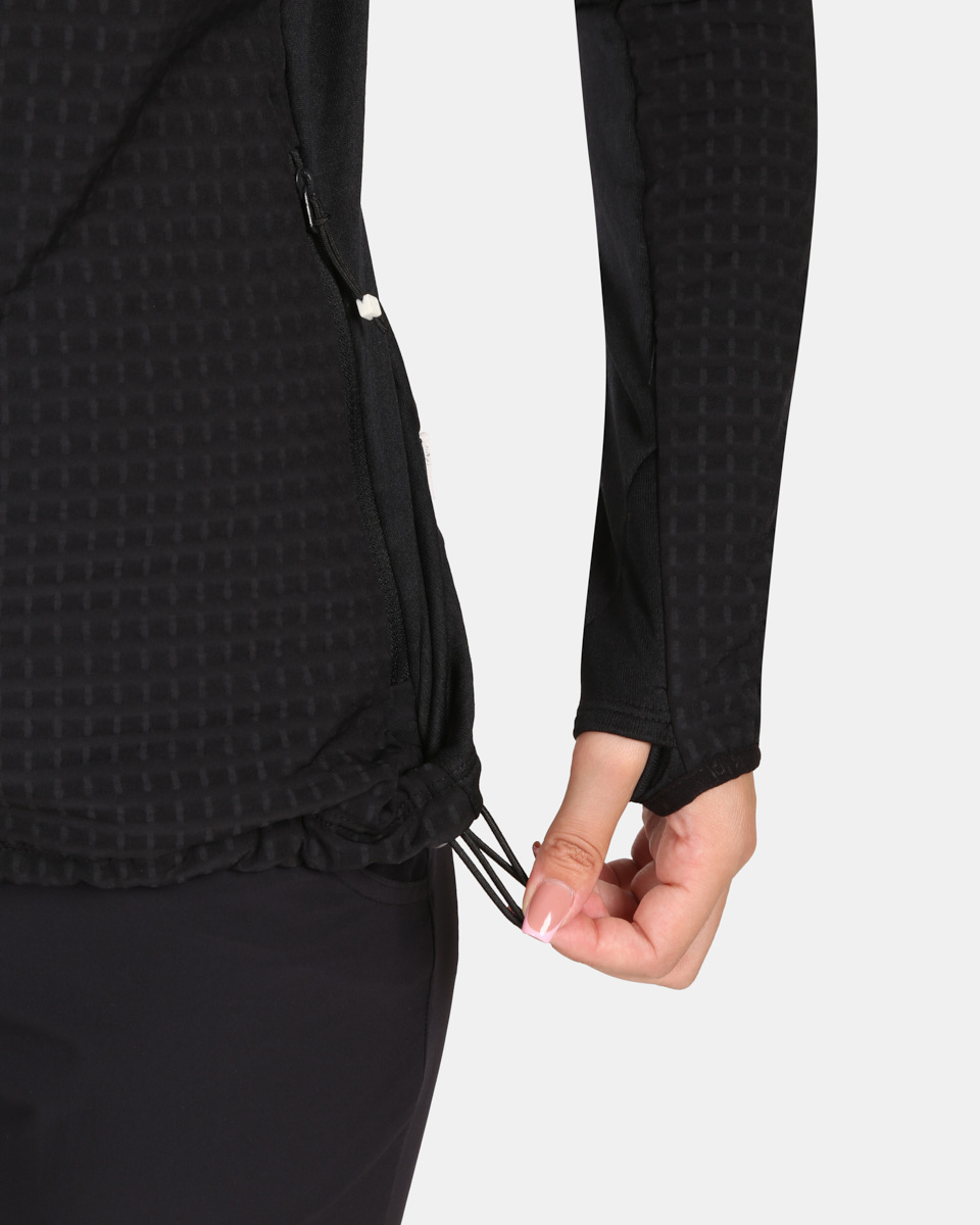 Dámská fleecová mikina s kapucí Kilpi FRENSIS-W černá