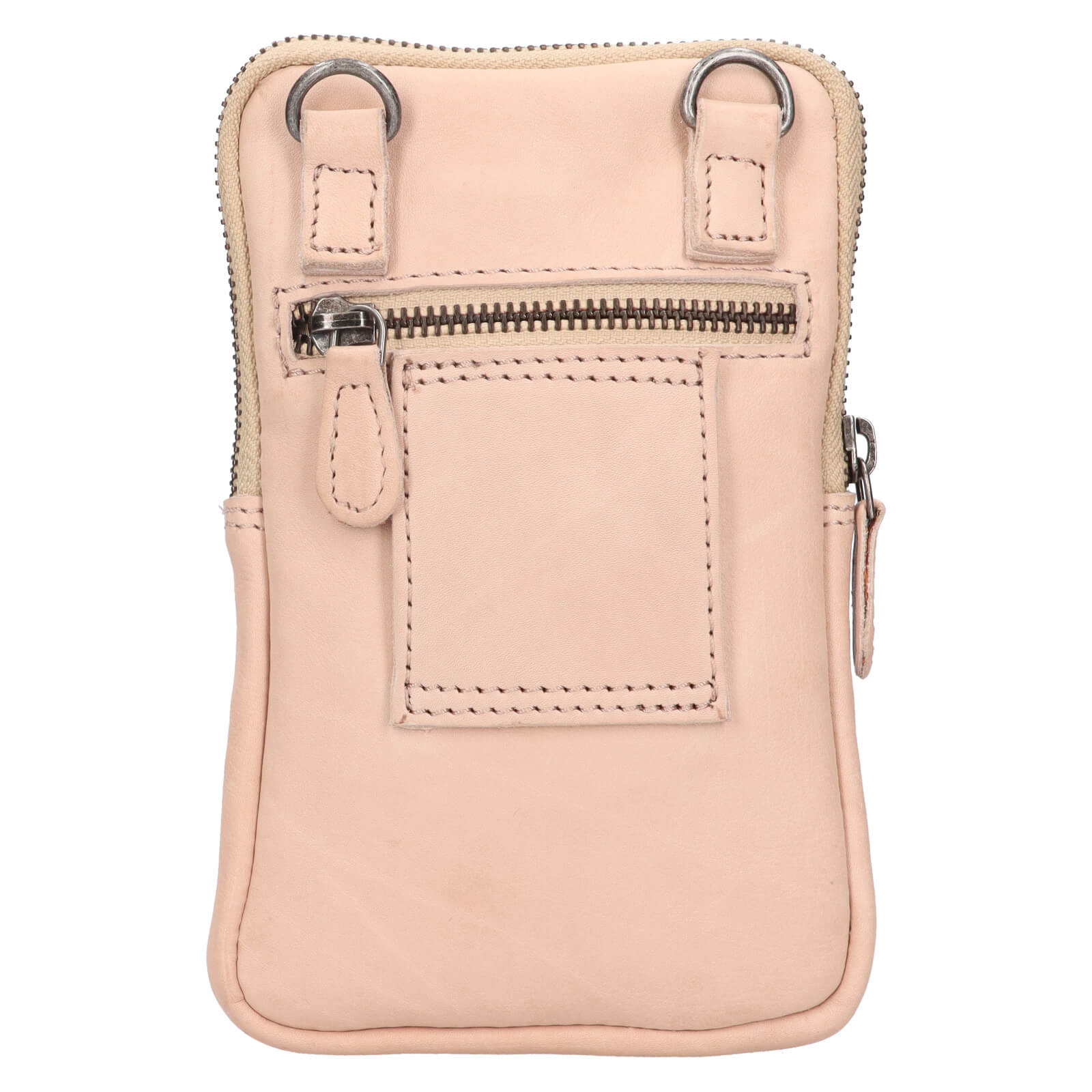 Dámská kožená crossbody kabelka na doklady The Chesterfield Brand Salva - béžová