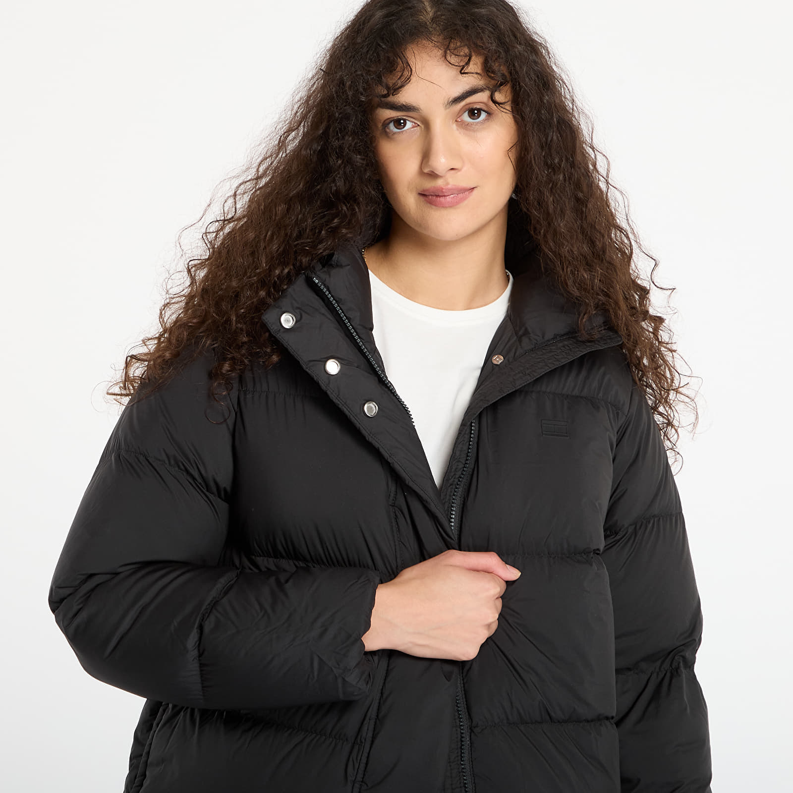 Kabát Tommy Hilfiger Modern Down Reg Coat Black M