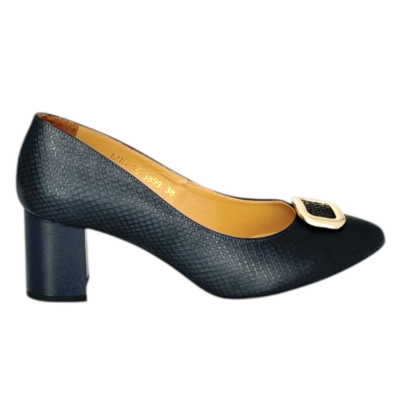 Dámské kožené lodičky Dapi modré 28737 F