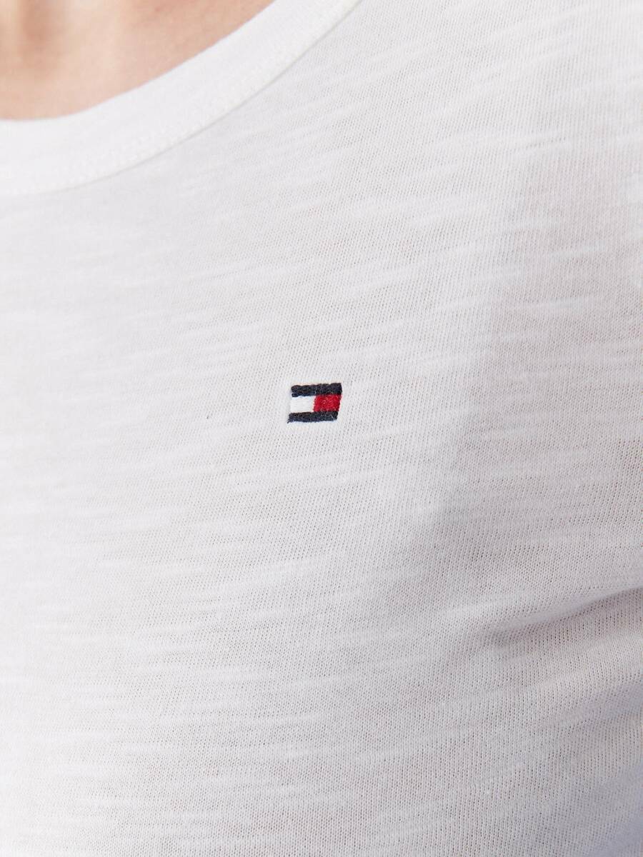 Tommy Hilfiger dámské bílé tričko Slim