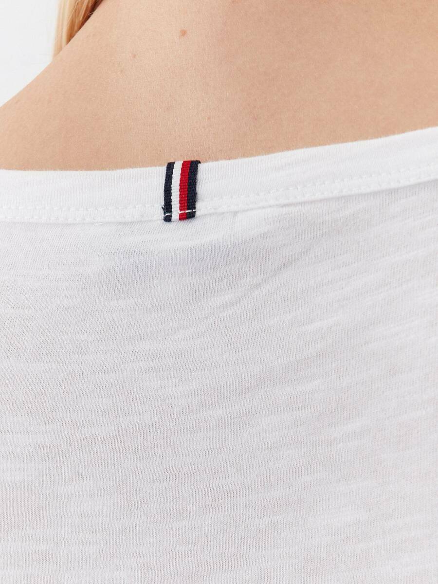Tommy Hilfiger dámské bílé tričko Slim