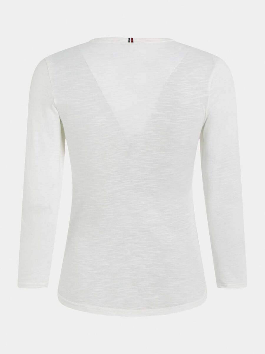 Tommy Hilfiger dámské bílé tričko Slim