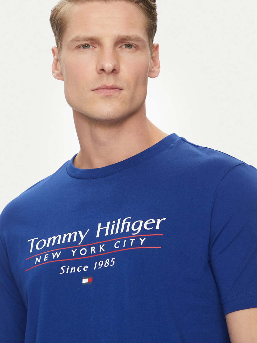 Tommy Hilfiger pánské modré tričko
