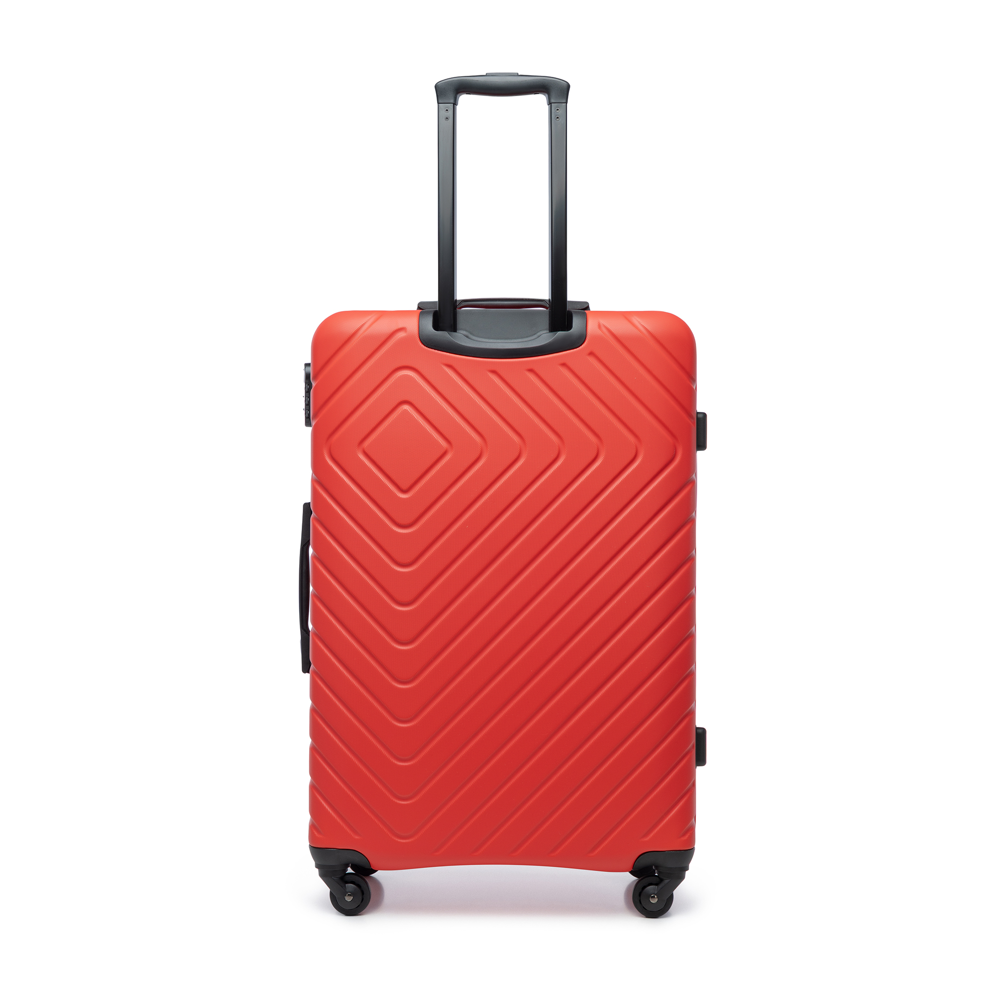 Wittchen Velký kufr a kosmetická taška z ABS s geometrickým reliéfem