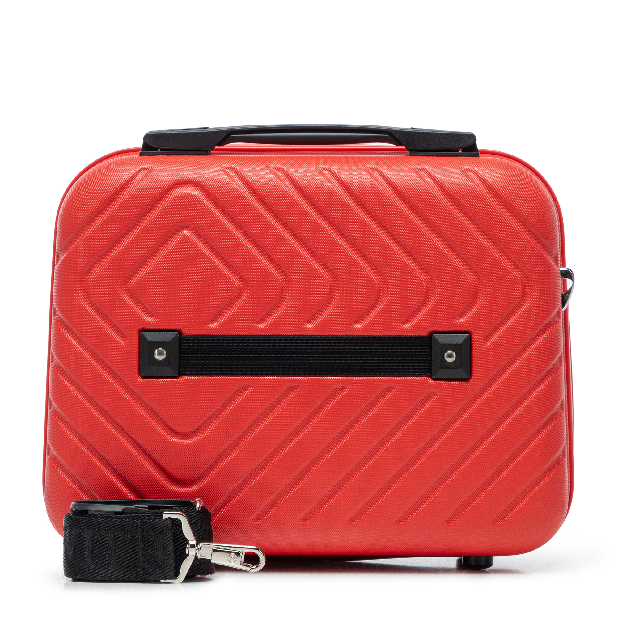 Wittchen Velký kufr a kosmetická taška z ABS s geometrickým reliéfem