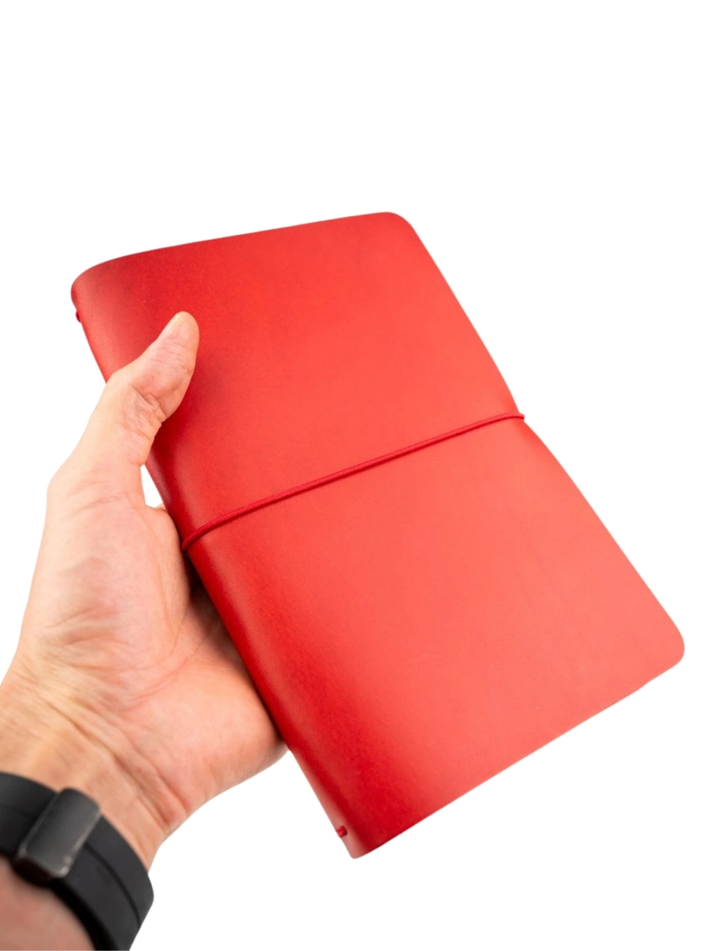 Kožedělník Midori zápisník A5 - červený