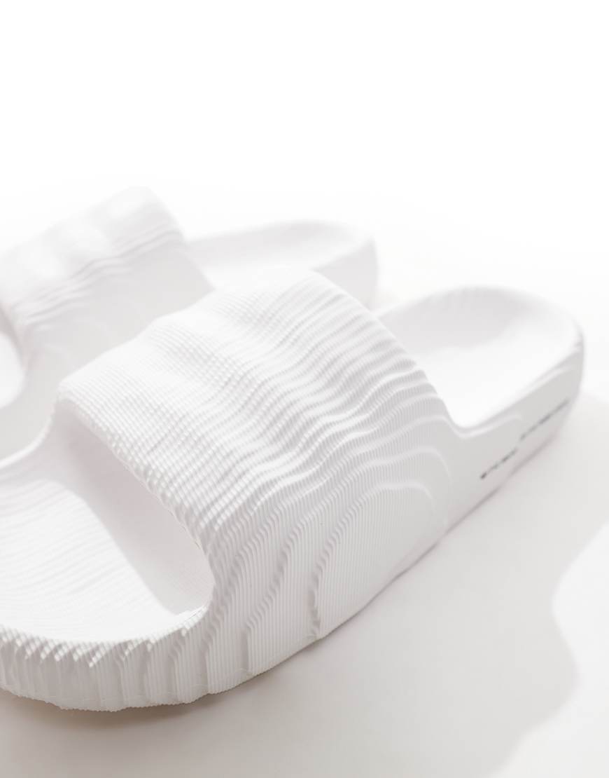 adidas Originals Adilette 22 sliders in white