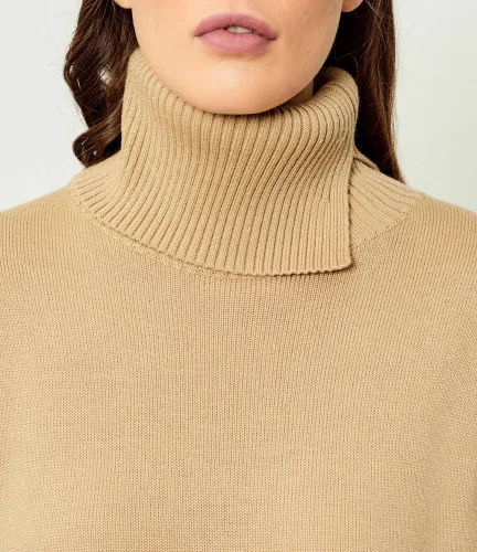 BOSS ORANGE Vlněná šaty C_Feringatessa