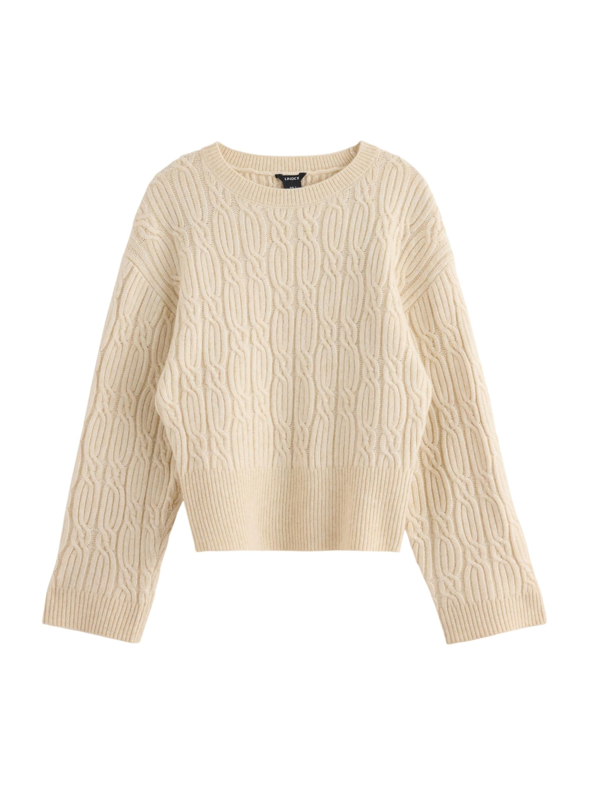 Lindex Svetr 'Hermine' přírodní bílá