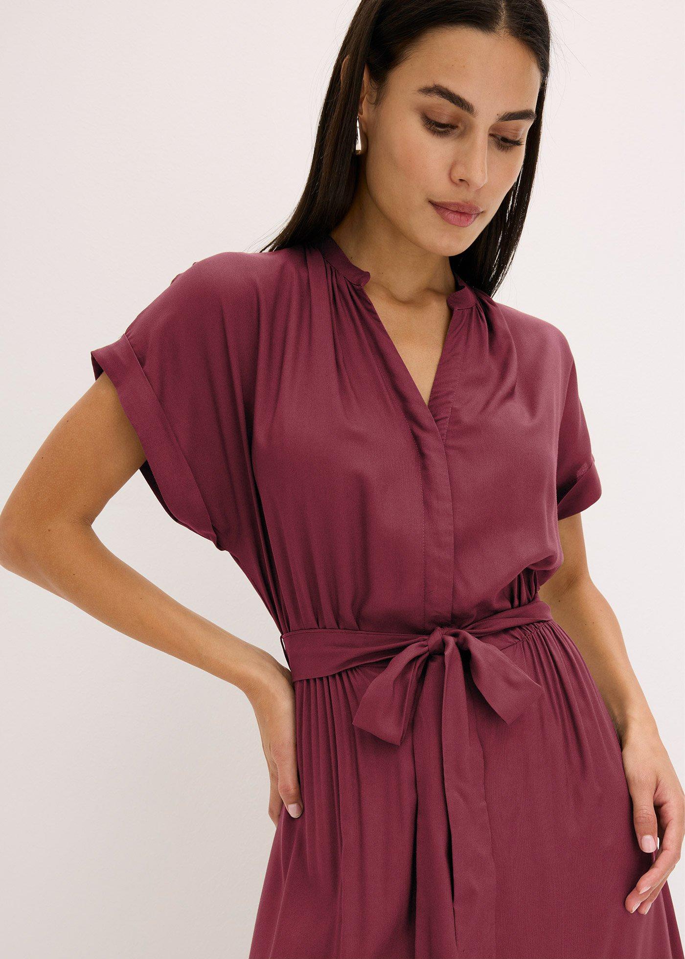 bonprix Košilové šaty Červená