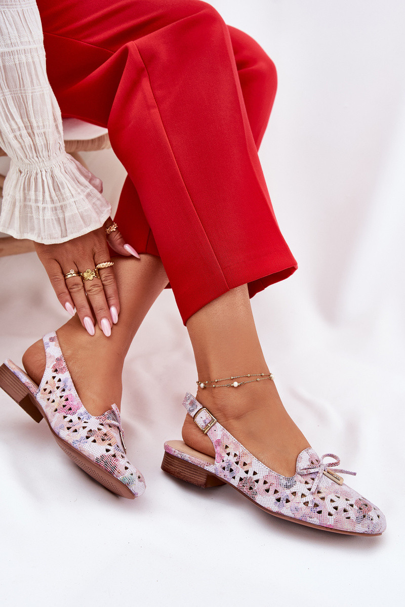 Boto Dírové baleríny s odhaleným podpatkem Multikolor Navinnia