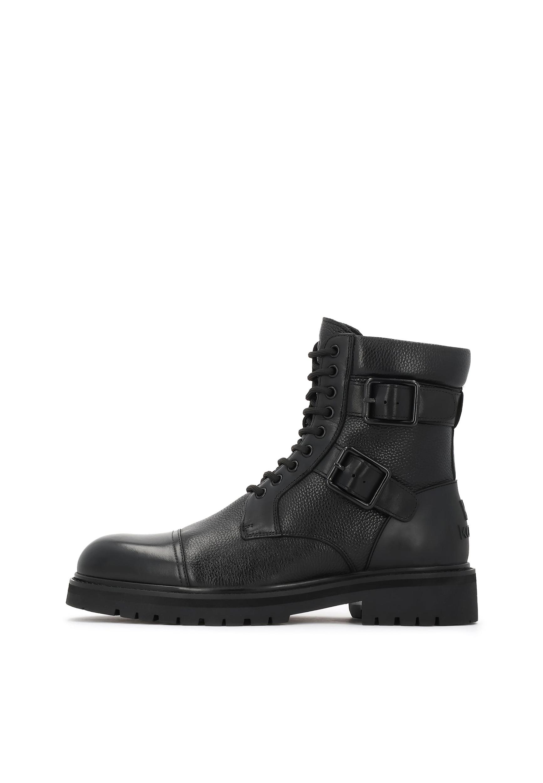 Kazar Šněrovací boty černá