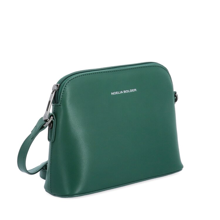 Malá kožená crossbody kabelka Famito NB 0096 TZE zelená